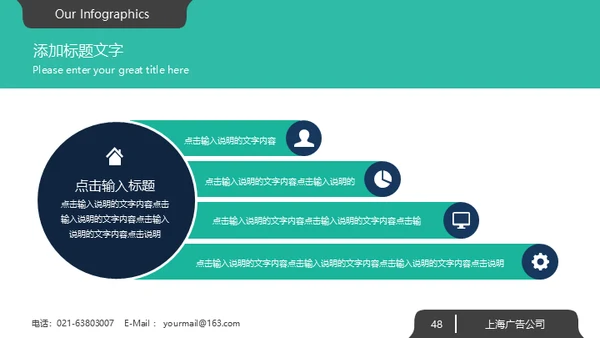 绿色系大气欧美商务风企业宣传通用PPT模板