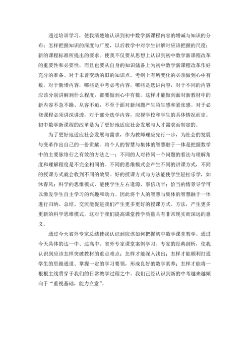 初中数学培训心得体会.docx