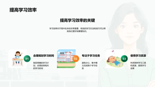 高中生活实战指南PPT模板