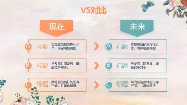 手绘水彩风美容美发宣传动态PPT