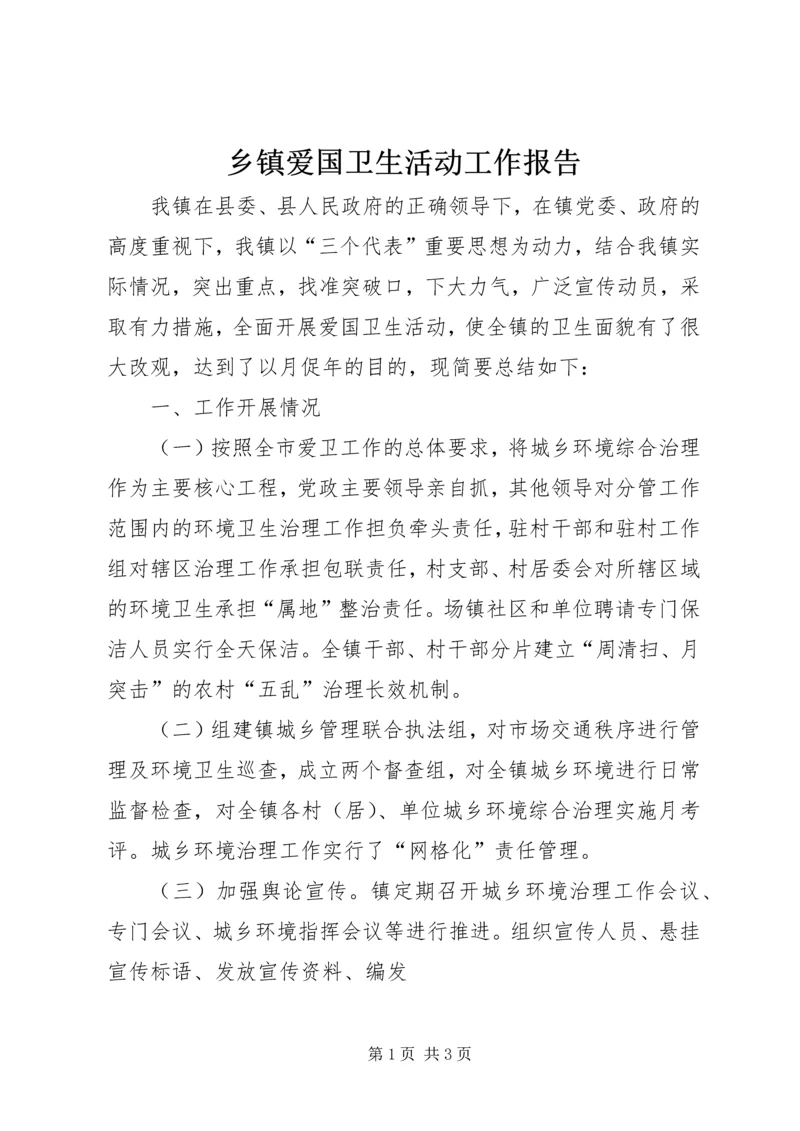 乡镇爱国卫生活动工作报告.docx