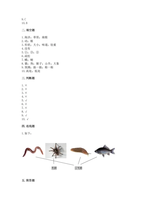教科版一年级下册科学期末测试卷精品（夺冠）.docx