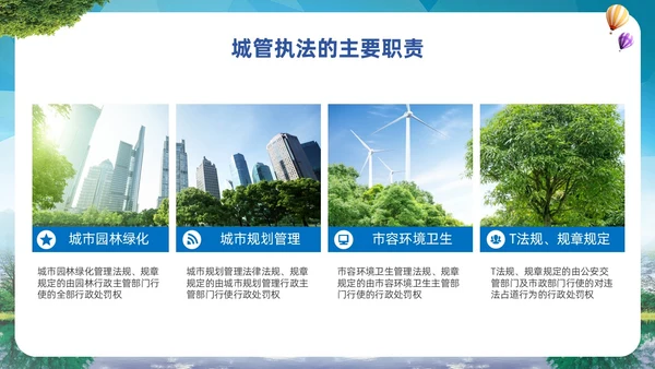 大气实拍展板风城市管理城管执法程序教育宣传培训PPT