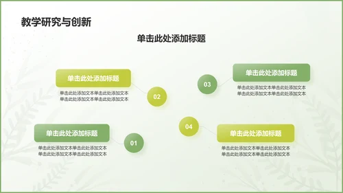 绿色小清新新教师入职培训PPT模板