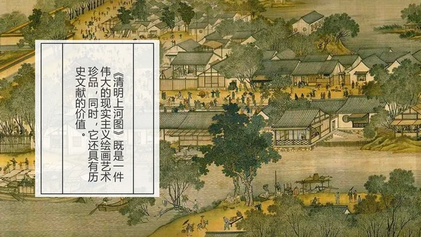 复古中国风清明上河图PPT课件