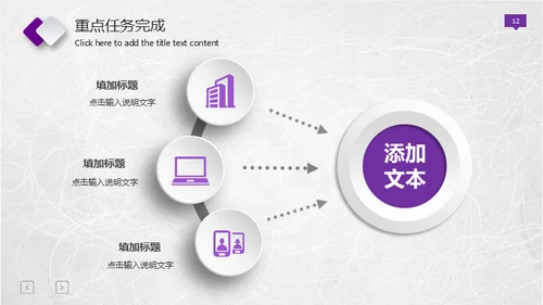 紫色微立体工作报告总结通用PPT免费模板