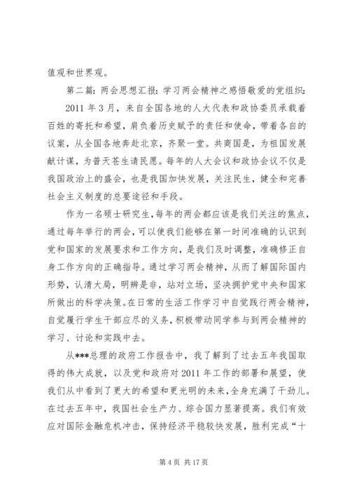 思想汇报1：学习两会精神之感悟.docx