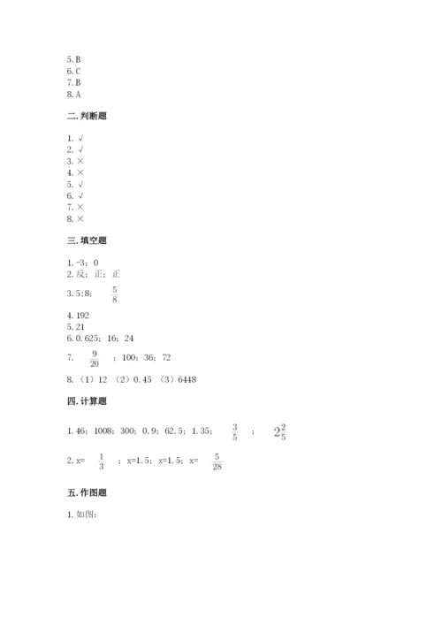 六年级下册数学期末测试卷含答案【巩固】.docx