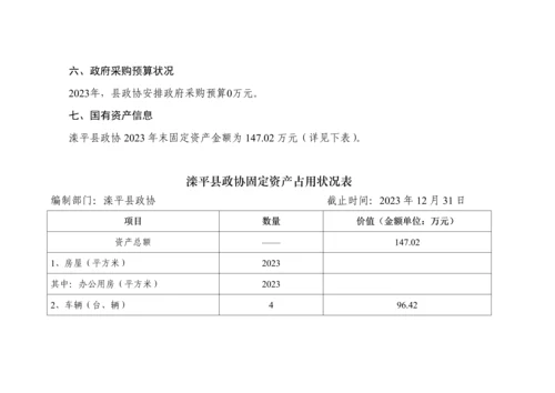 滦平县政协部门预算信息公开.docx