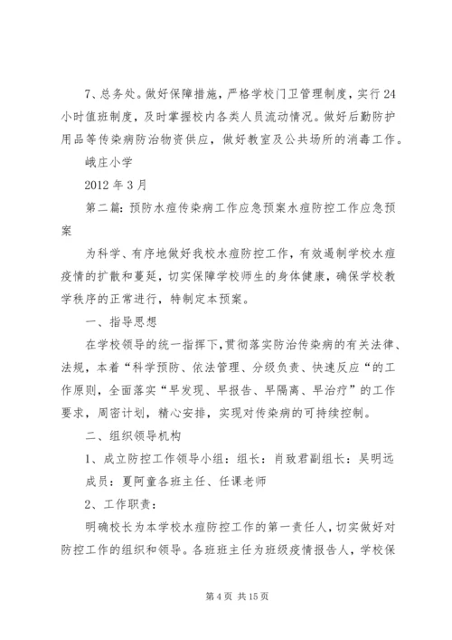 预防水痘传染病工作应急预案 (5).docx