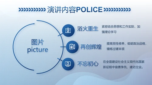 大气公安警察工作总结汇报计划PPT动态模板