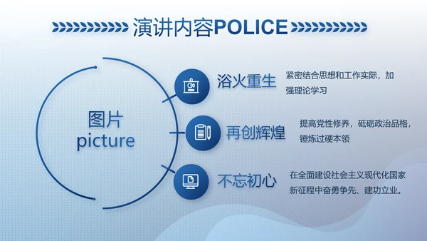 大气公安警察工作总结汇报计划PPT动态模板