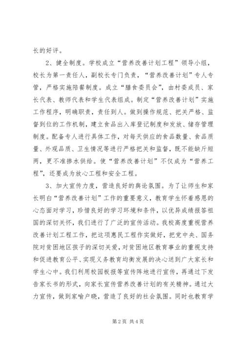 毛河中心小学营养餐汇报材料.docx