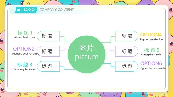 卡通创意世界微笑日主题班会动态PPT模板