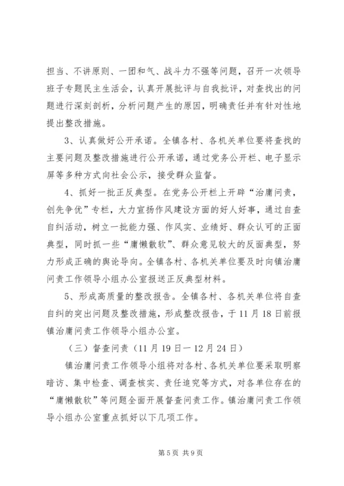 乡镇治庸问责实施方案.docx