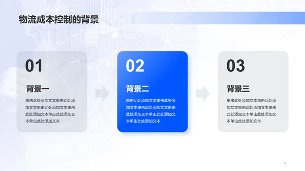 蓝色商务现代物流成本控制策略分析PPT