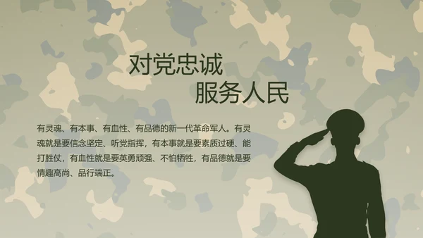 迷彩风部队军事工作总结汇报动态PPT