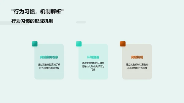 塑造幼儿良好习惯