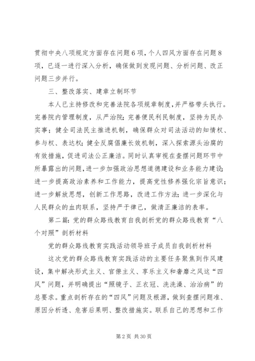 党的群众路线自我鉴定.docx