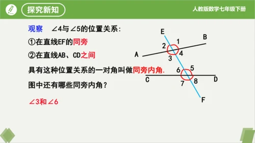 5.1.3同位角、内错角、同旁内角  课件（共23张PPT）