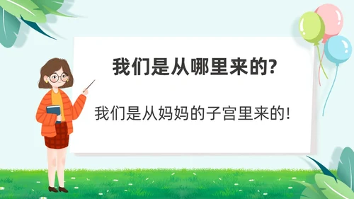 绿色小清新淡雅简约身体器官知多少幼儿园医学科普课件PPT