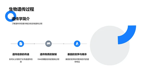 初中遗传学教导PPT模板