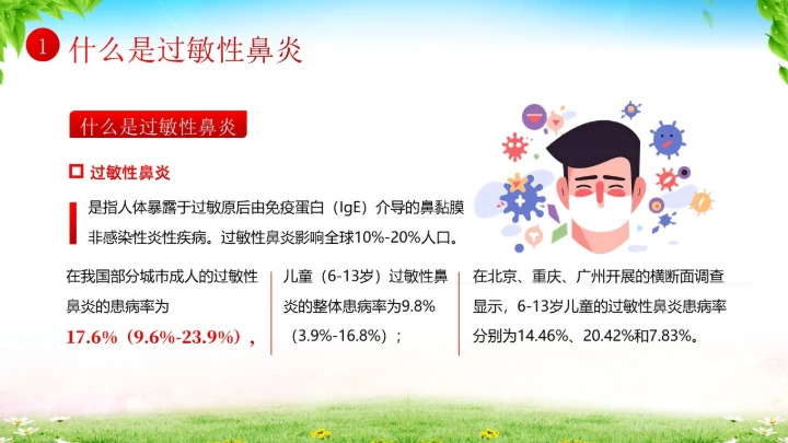 秋季预防过敏性鼻炎医疗知识专题培训课件