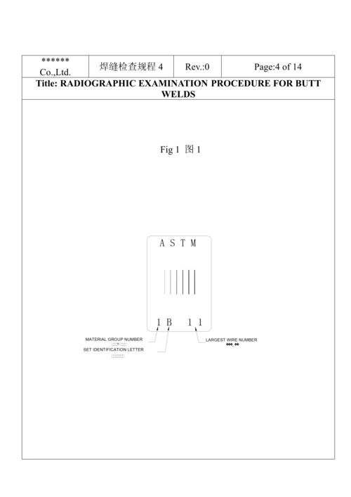 无损检测对接焊缝射线标准工艺专题规程.docx