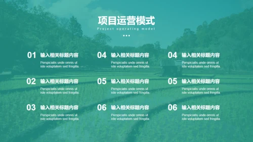 美丽乡村旅游项目乡村旅游通用PPT模板