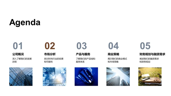 时尚品牌融资计划PPT模板
