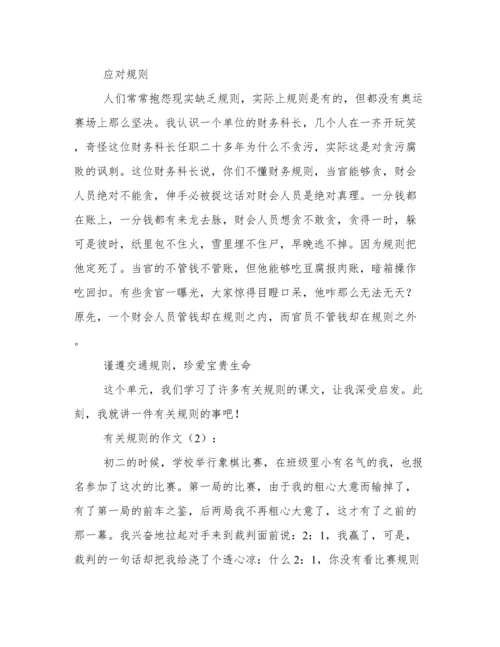 有关规矩的议论文.docx