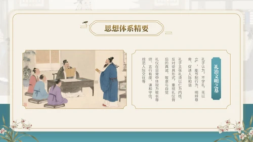 茶青双色中国风教育行业孔子诞辰主题班会PPT模板