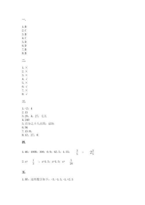 苏教版小升初数学模拟试卷（满分必刷）.docx