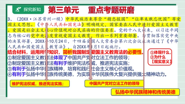 九上道法第三单元复习课件2024