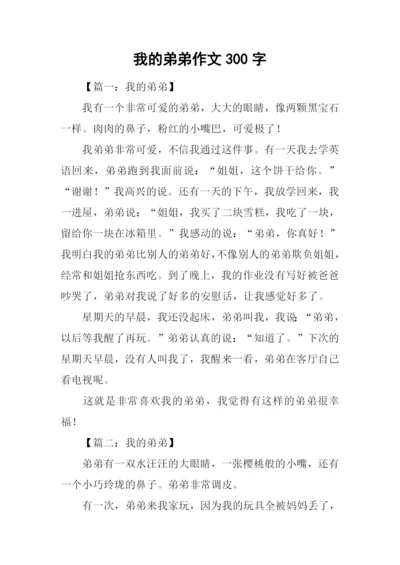 我的弟弟作文300字.docx