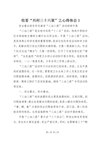 收看“兴村三十六策”之心得体会3 (3).docx