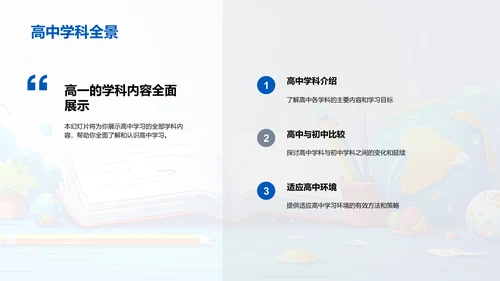 高中学科学习全解析PPT模板