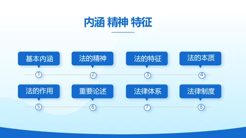 蓝色大气法律律法讲座宣传动态PPT
