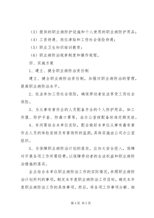 职业危害防治计划和实施方案.docx