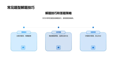 中考备考指南PPT模板