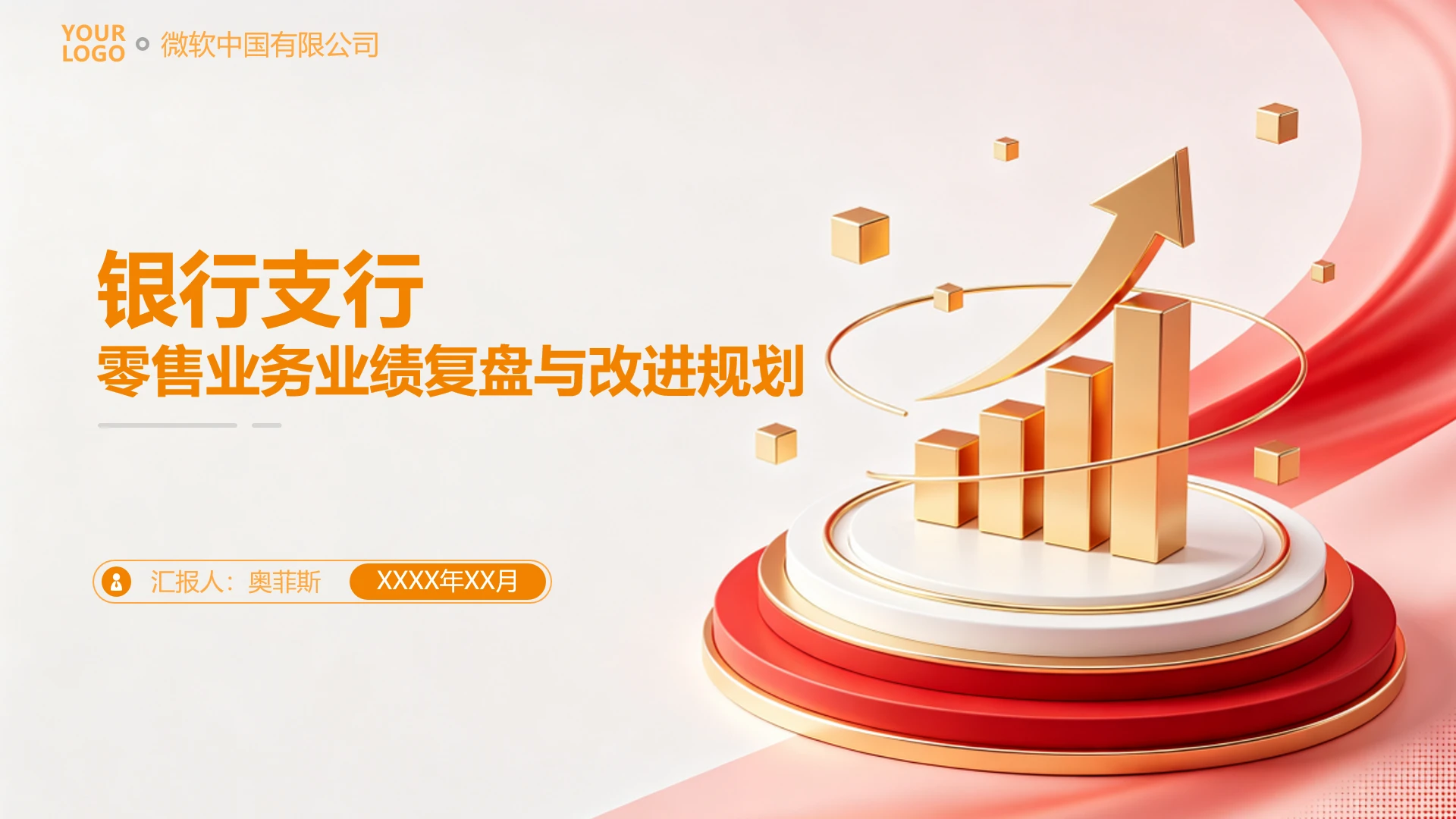 银行支行零售业务业绩复盘与改进规划PPT模板