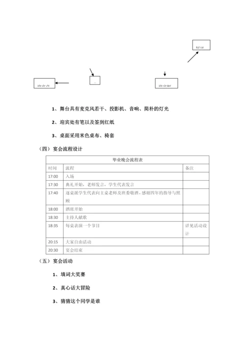 毕业晚会宴会设计书.docx