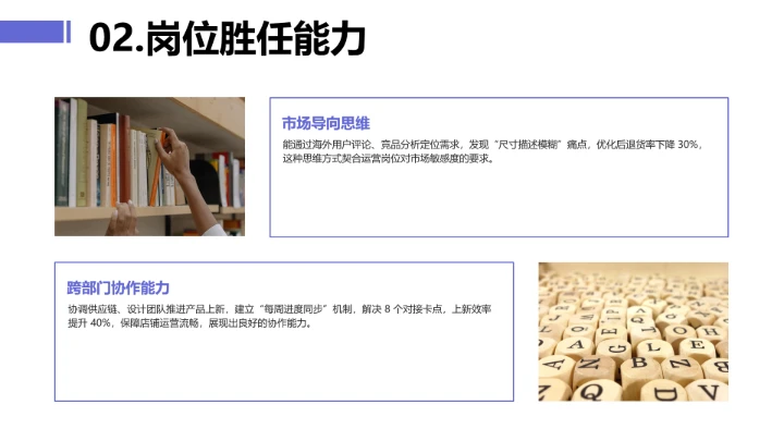 黄紫简约英语专业大学生求职综合展示职业生涯规划通用PPT