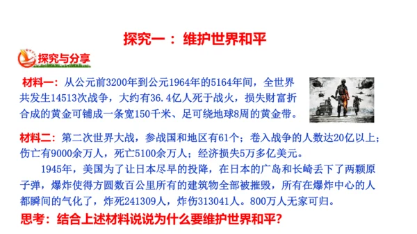 2.1推动和平与发展 课件（31张PPT）