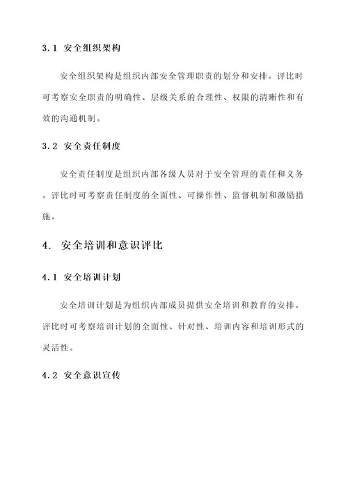 安全管理评比方案