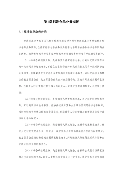 互联网金融平台标准仓单业务手册模板.docx