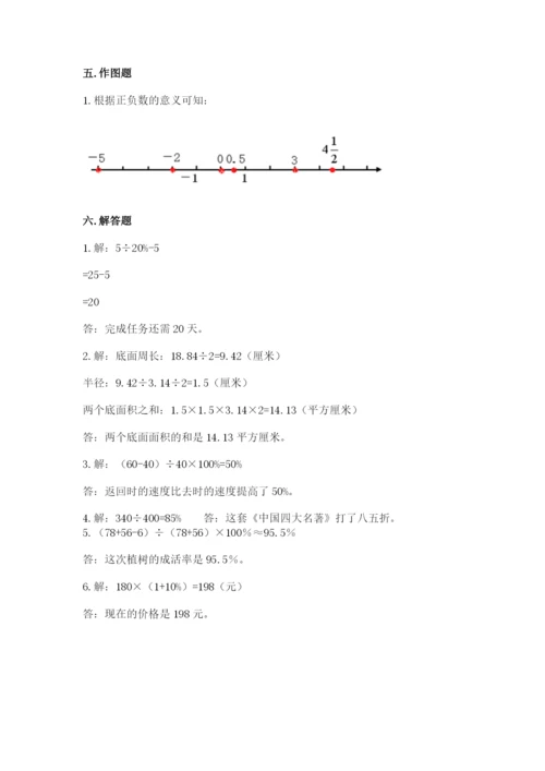 六年级下册数学期末测试卷及完整答案一套.docx