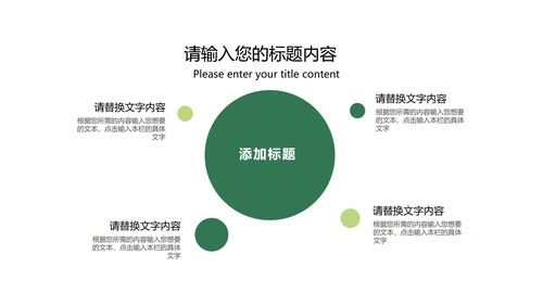 渐变风绿色总结汇报PPT模板