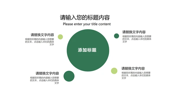 渐变风绿色总结汇报PPT模板