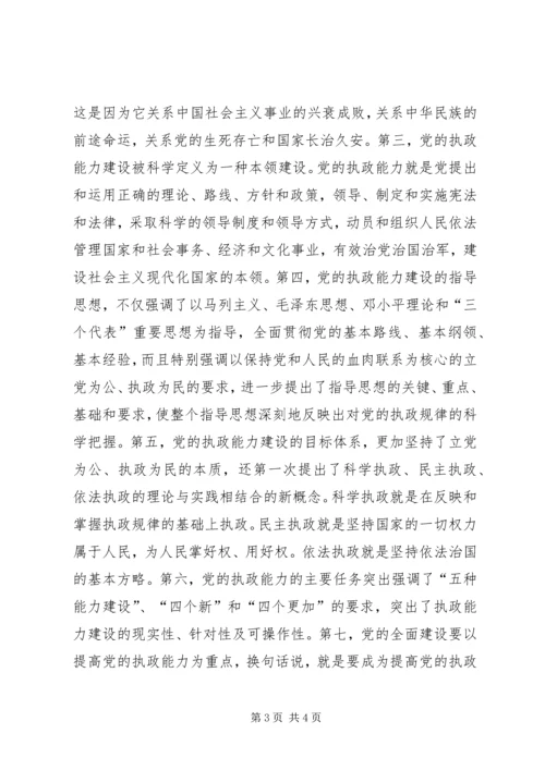 学习十六届四中全会精神思想汇报 (2).docx